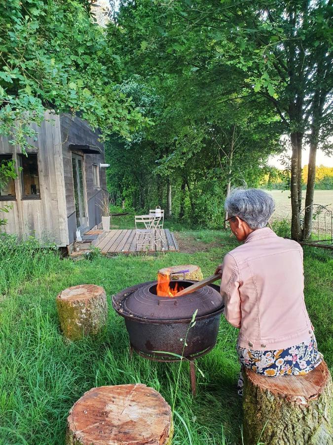 Ecolodge La Belle Verte Saint-M'herve ภายนอก รูปภาพ