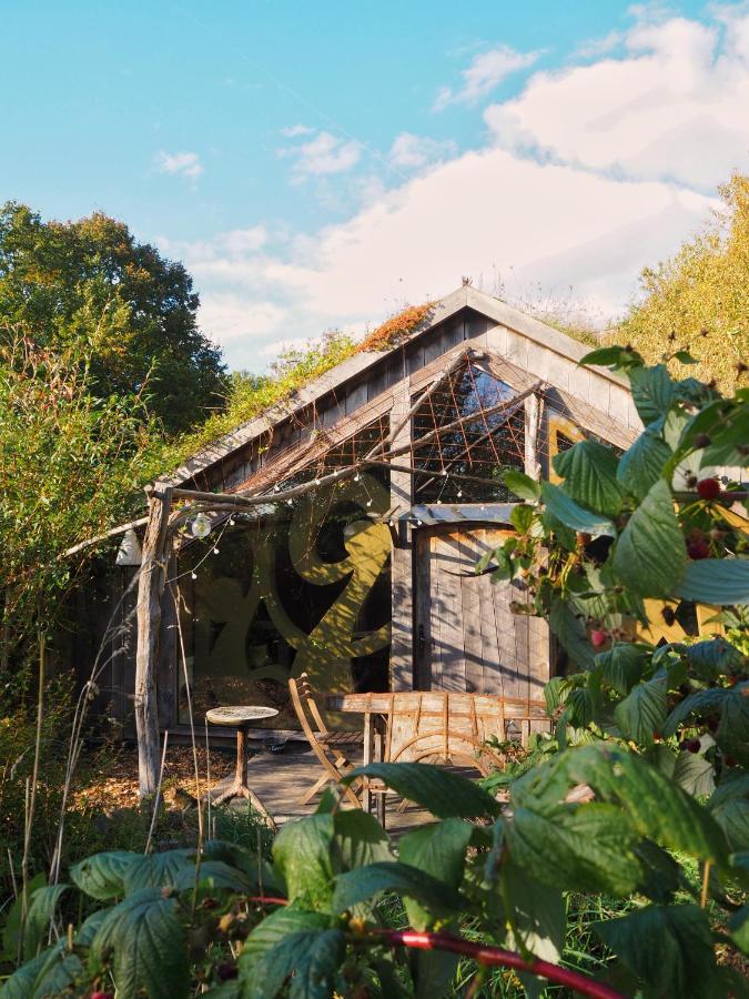 Ecolodge La Belle Verte Saint-M'herve ภายนอก รูปภาพ