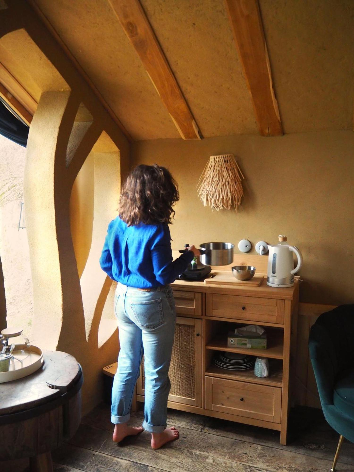 Ecolodge La Belle Verte Saint-M'herve ภายนอก รูปภาพ